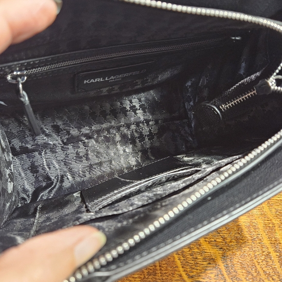 Karl Lagerfeld Paris Duo Satchel NWT - Picture 6 of 7